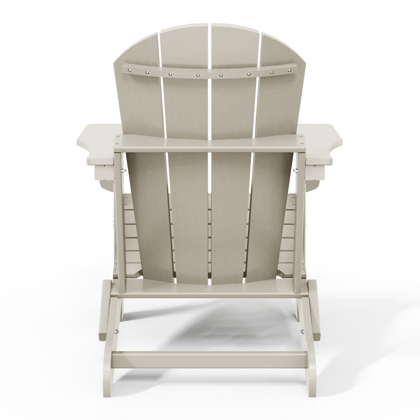 Chaise pliante Adirondack Polytrends Laguna résistante à la décoloration et aux intempéries pour patio extérieur