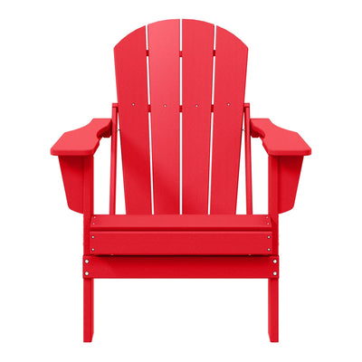 Chaise pliante Adirondack Polytrends Laguna résistante à la décoloration et aux intempéries pour patio extérieur