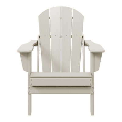 Chaise pliante Adirondack Polytrends Laguna résistante à la décoloration et aux intempéries pour patio extérieur