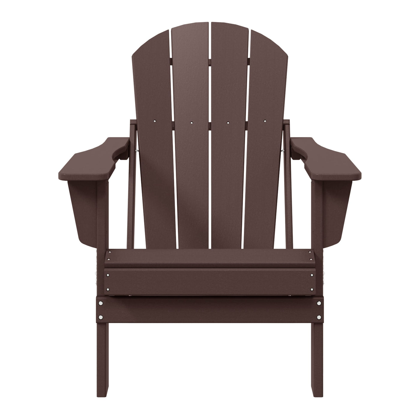 Chaise pliante Adirondack Polytrends Laguna résistante à la décoloration et aux intempéries pour patio extérieur