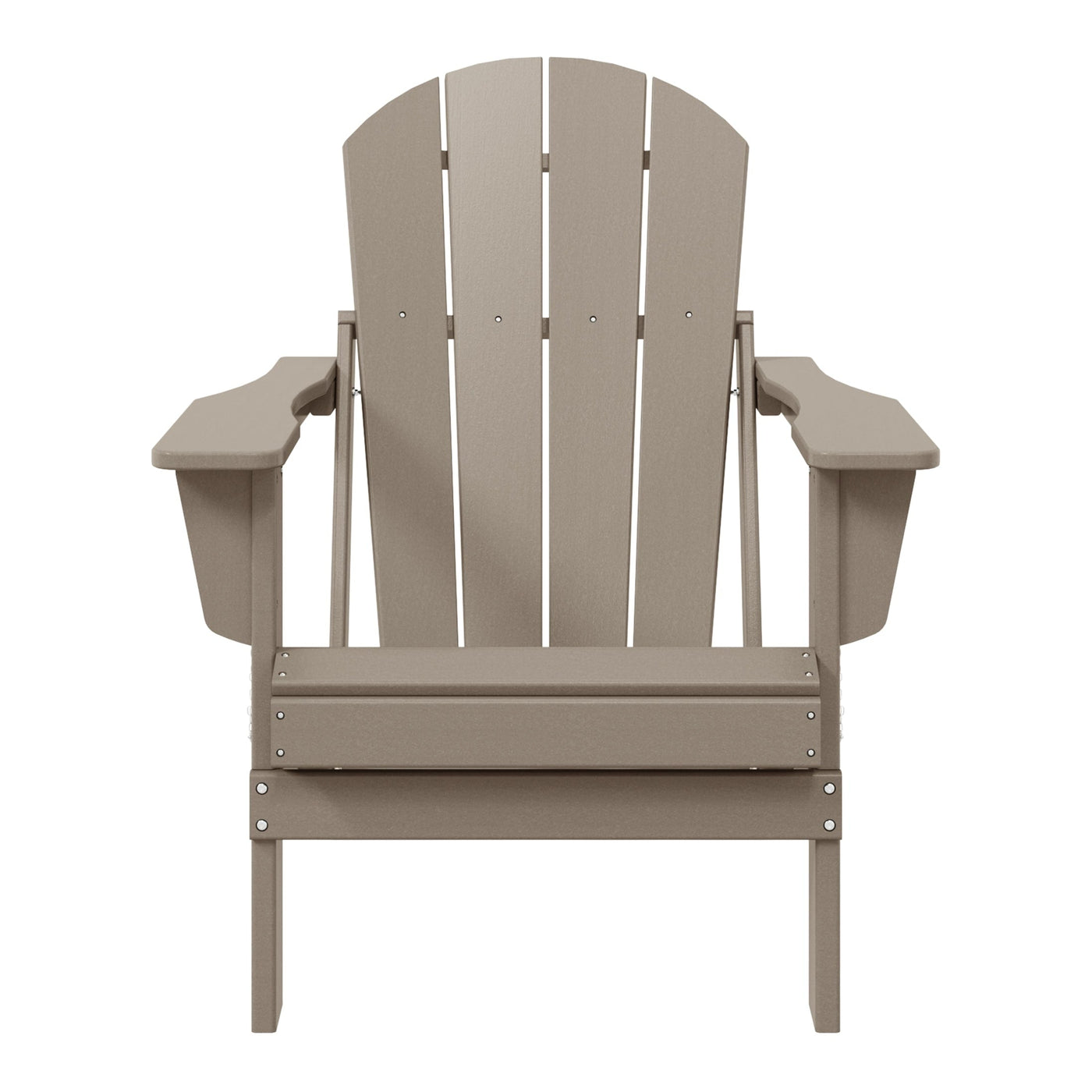 Chaise pliante Adirondack Polytrends Laguna résistante à la décoloration et aux intempéries pour patio extérieur