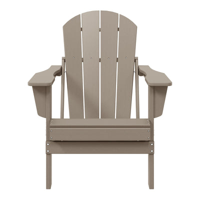 Chaise pliante Adirondack Polytrends Laguna résistante à la décoloration et aux intempéries pour patio extérieur