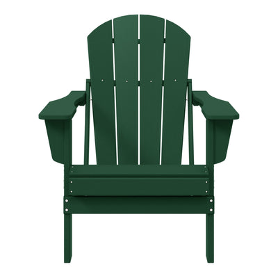 Chaise pliante Adirondack Polytrends Laguna résistante à la décoloration et aux intempéries pour patio extérieur