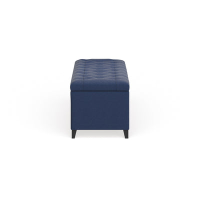 Banc de rangement rembourré à plateau capitonné Sasha de Madison Park