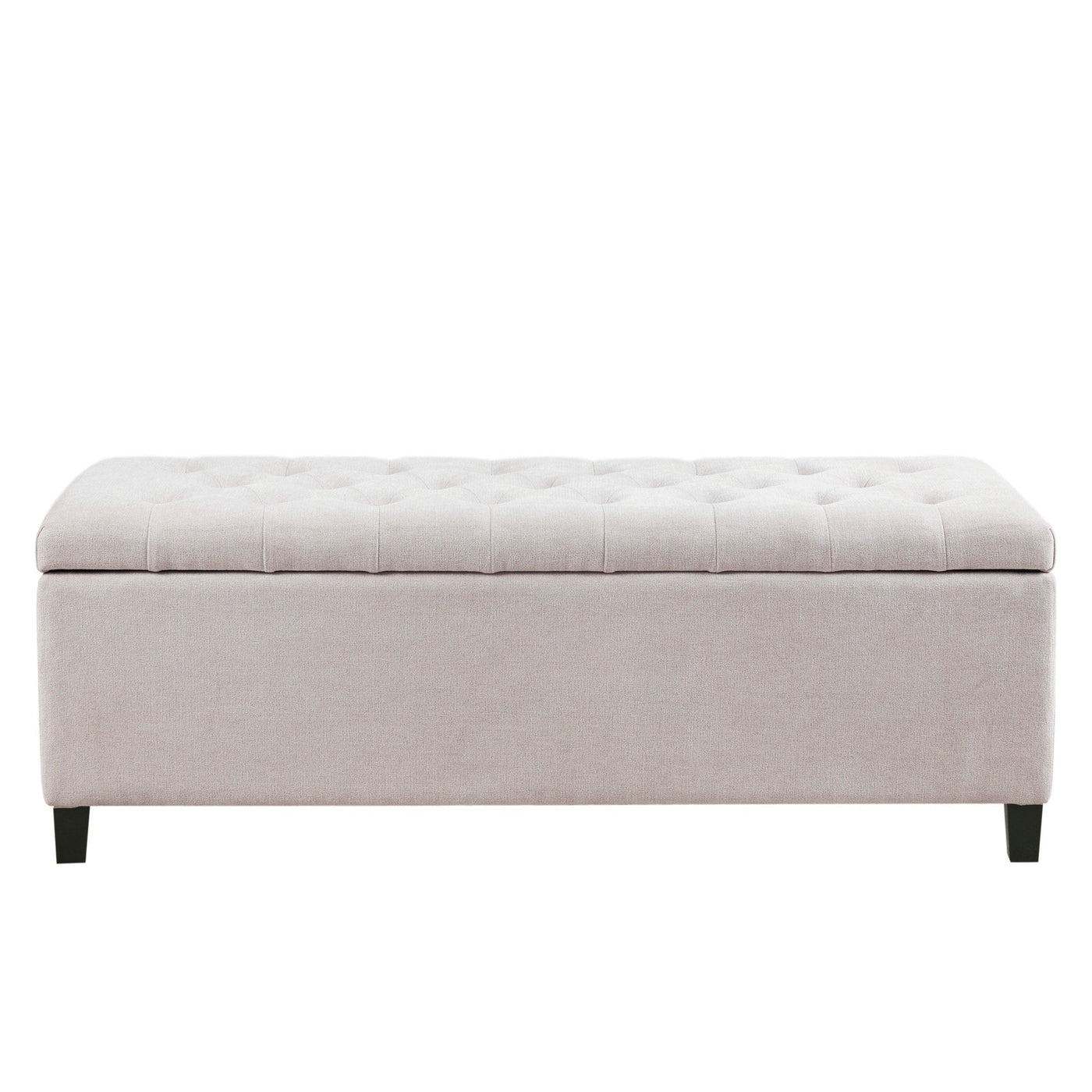 Banc de rangement rembourré à plateau capitonné Sasha de Madison Park