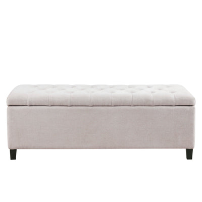 Banc de rangement rembourré à plateau capitonné Sasha de Madison Park