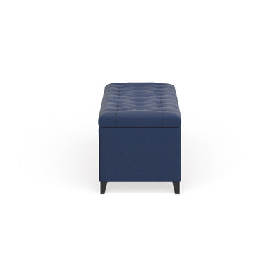 Banc de rangement rembourré à plateau capitonné Sasha de Madison Park
