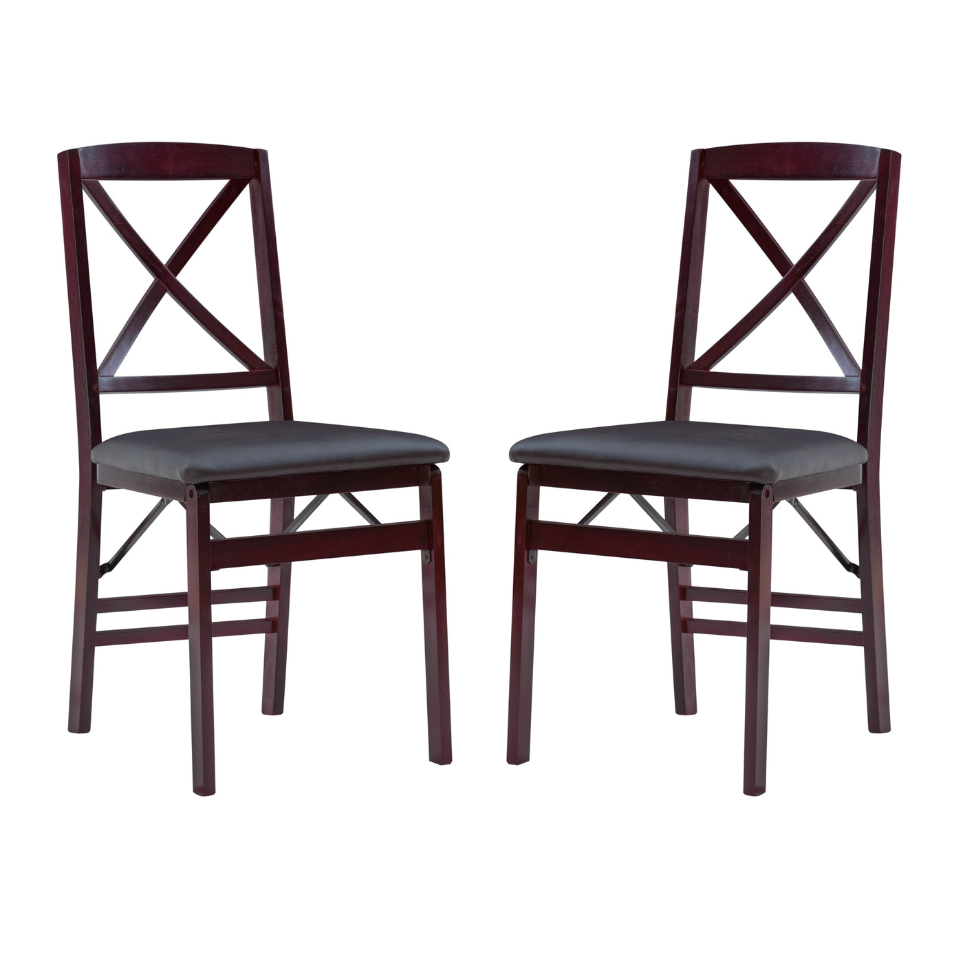 Chaise pliante Porch &amp; Den Espresso (lot de 2)
