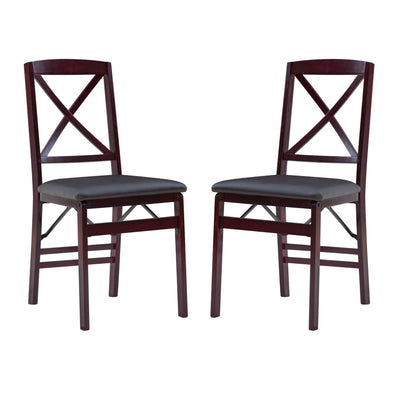 Chaise pliante Porch &amp; Den Espresso (lot de 2)