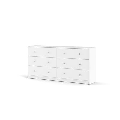Porch &amp; Den Zoe Commode double à 6 tiroirs
