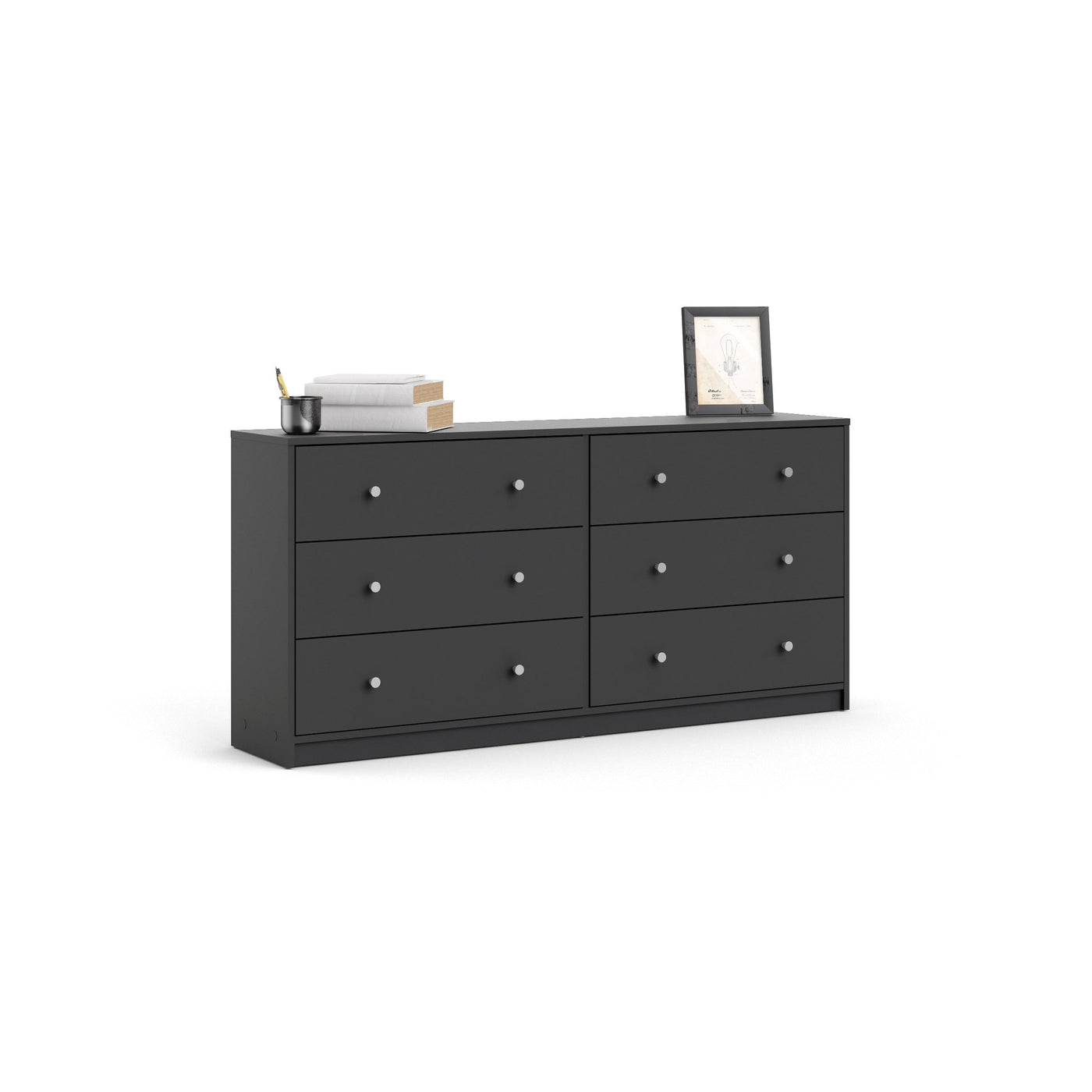 Porch &amp; Den Zoe Commode double à 6 tiroirs