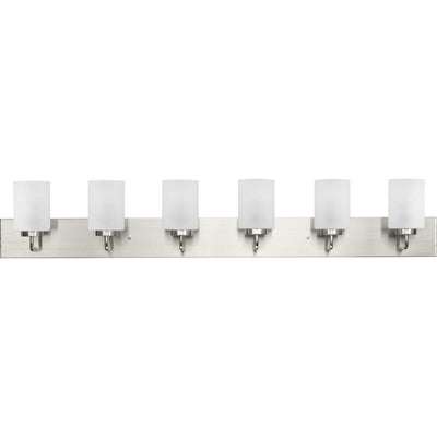 Luminaire de vanité large à 6 lampes Merry 6 lumières Progress Lighting P300421
