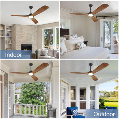Ventilateur de plafond à distance avec lumières encastrées