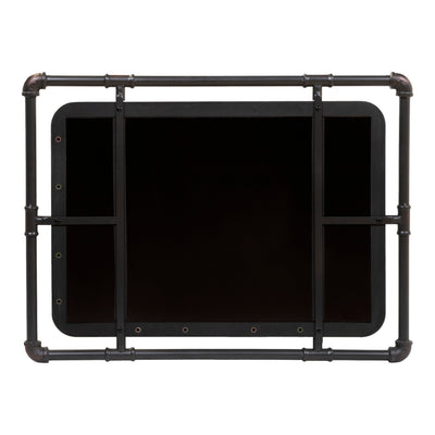 Miroir mural flottant en métal Revo Industrial de 31 pouces par Furniture of America