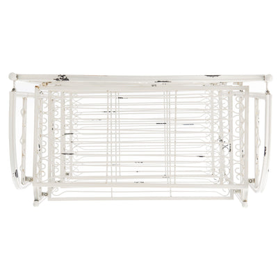 Étagère de boulangerie d'extérieur à 4 niveaux en fer forgé victorien SAFAVIEH Bryn - 25 po L x 15 po P x 63 po H - 25L x 15P x 63H