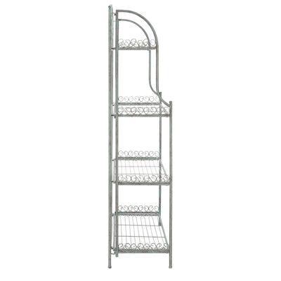 Étagère de boulangerie d'extérieur à 4 niveaux en fer forgé victorien SAFAVIEH Bryn - 25 po L x 15 po P x 63 po H - 25L x 15P x 63H