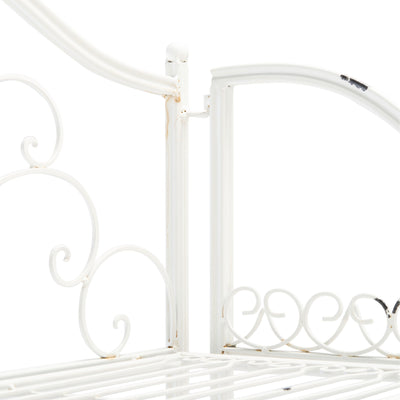Étagère de boulangerie d'extérieur à 4 niveaux en fer forgé victorien SAFAVIEH Bryn - 25 po L x 15 po P x 63 po H - 25L x 15P x 63H