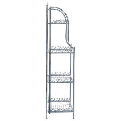 Étagère de boulangerie d'extérieur à 4 niveaux en fer forgé victorien SAFAVIEH Bryn - 25 po L x 15 po P x 63 po H - 25L x 15P x 63H