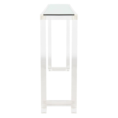 Console Safavieh Couture Camryn en acrylique transparent (60 l x 10 l x 30 h)