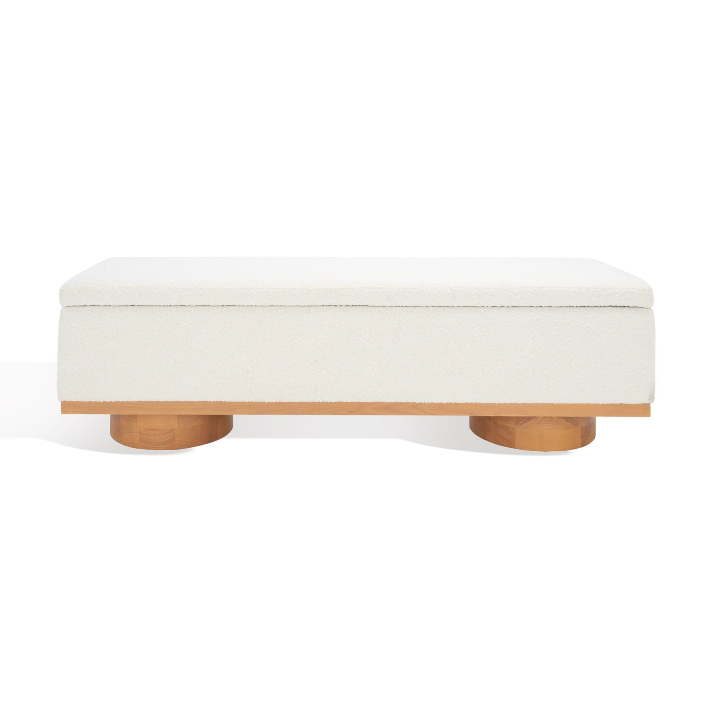 Banc de rangement SAFAVIEH Couture Sunneva Boucle - 61 po L x 20 po P x 19 po H - 61L x 20P x 19H