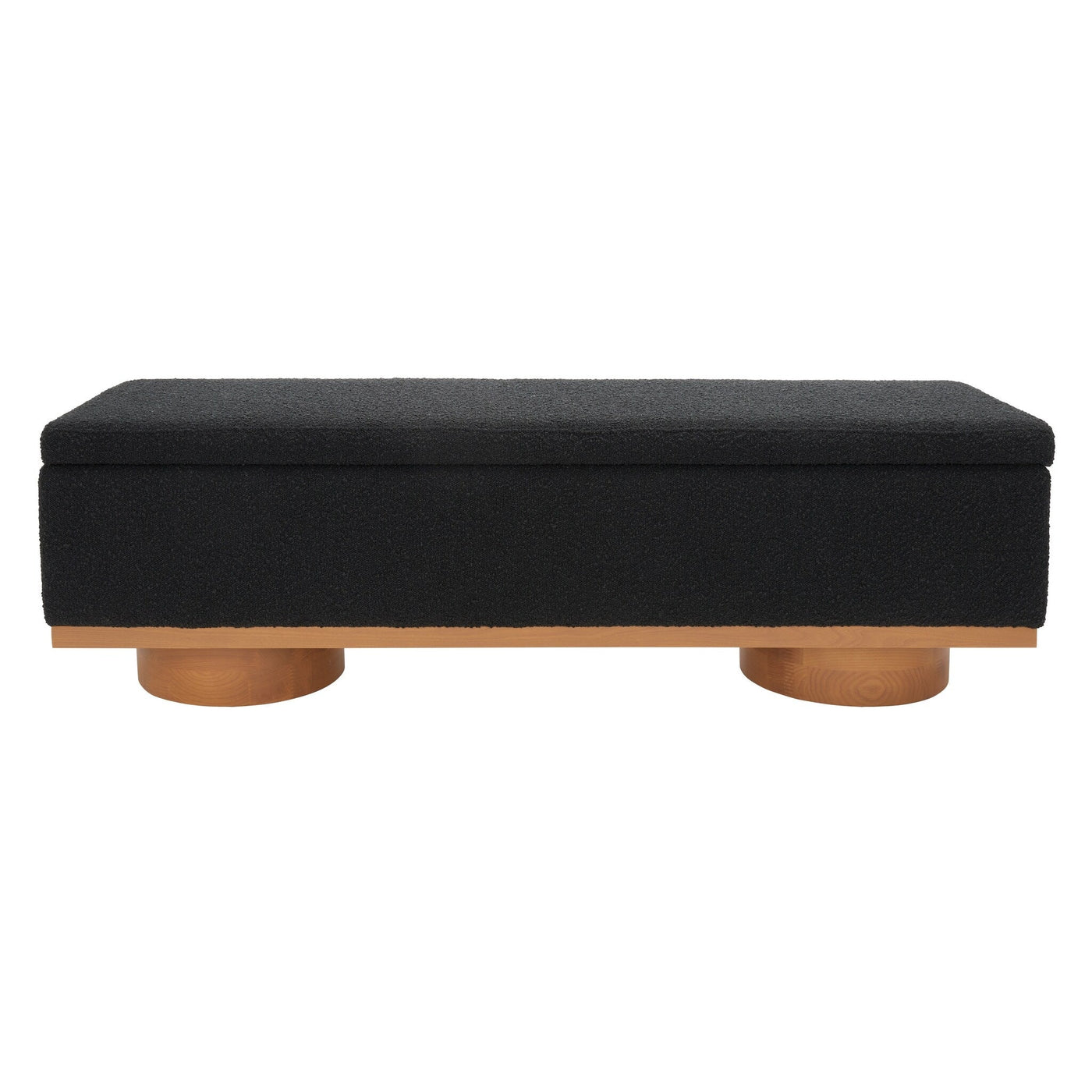 Banc de rangement SAFAVIEH Couture Sunneva Boucle - 61 po L x 20 po P x 19 po H - 61L x 20P x 19H