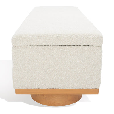 Banc de rangement SAFAVIEH Couture Sunneva Boucle - 61 po L x 20 po P x 19 po H - 61L x 20P x 19H