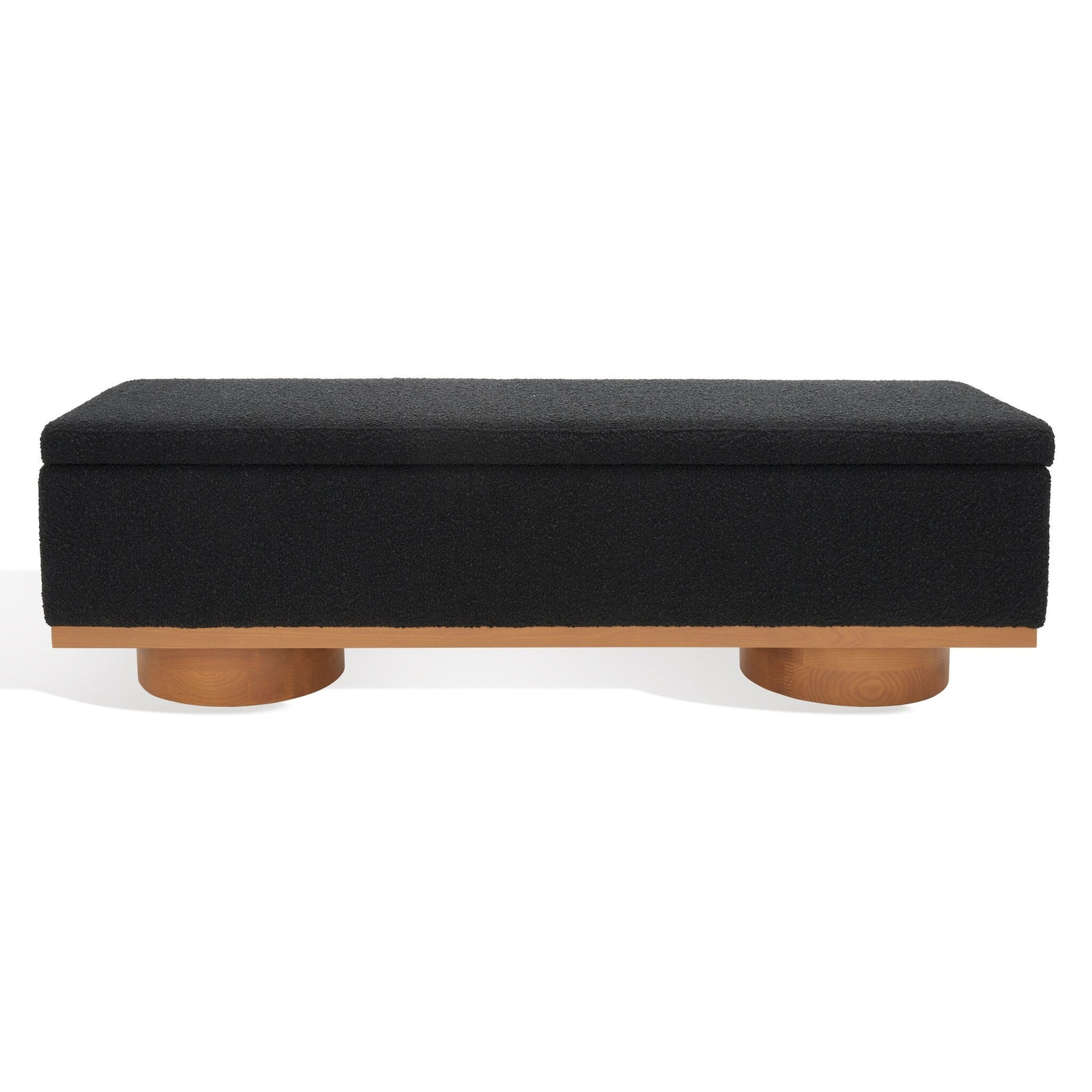 Banc de rangement SAFAVIEH Couture Sunneva Boucle - 61 po L x 20 po P x 19 po H - 61L x 20P x 19H