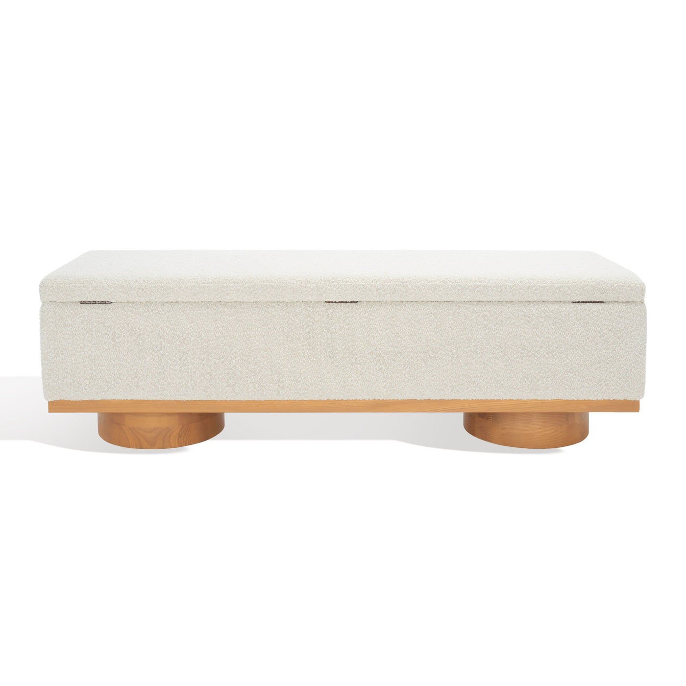 Banc de rangement SAFAVIEH Couture Sunneva Boucle - 61 po L x 20 po P x 19 po H - 61L x 20P x 19H