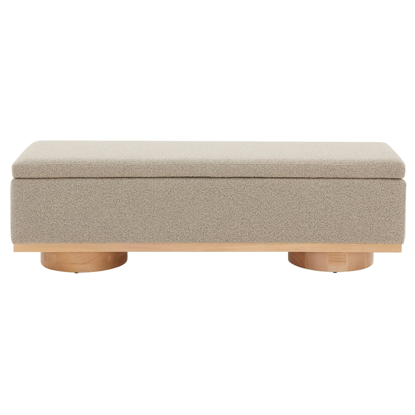 Banc de rangement SAFAVIEH Couture Sunneva Boucle - 61 po L x 20 po P x 19 po H - 61L x 20P x 19H