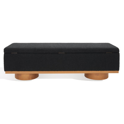Banc de rangement SAFAVIEH Couture Sunneva Boucle - 61 po L x 20 po P x 19 po H - 61L x 20P x 19H