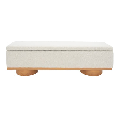 Banc de rangement SAFAVIEH Couture Sunneva Boucle - 61 po L x 20 po P x 19 po H - 61L x 20P x 19H