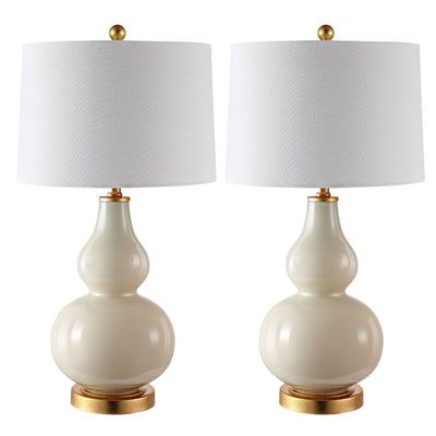 Lampe de table SAFAVIEH Lighting Diede Gourd (lot de 2) - 15 x 15 x 28,5 cm - 15 L x 15 P x 29 H