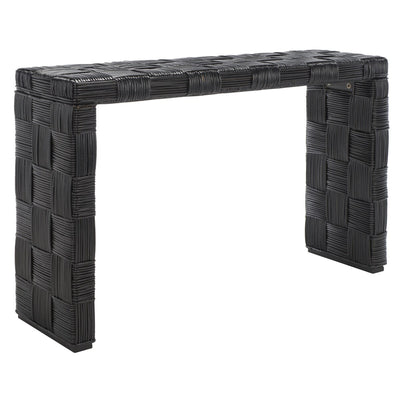 Console en rotin Mindel SAFAVIEH - 51 L x 14 P x 32 H