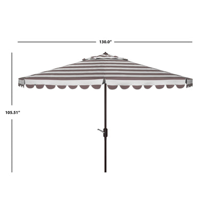 Parapluie rond à manivelle SAFAVIEH Outdoor Jaylee 11 pieds