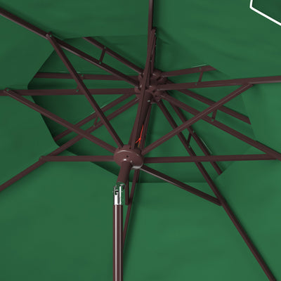 Parasol de marché double SAFAVIEH Outdoor Livia 9 pieds, base non incluse