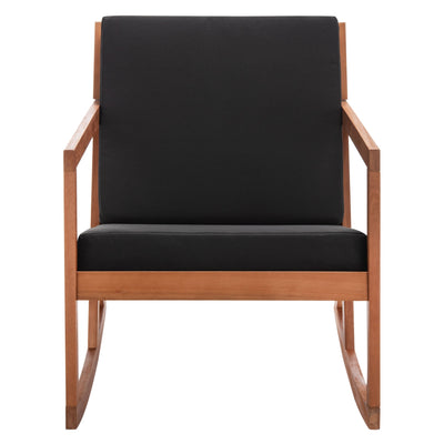 Chaise à bascule d'extérieur Makaila de SAFAVIEH avec coussin - 26 L x 31 P x 38 H