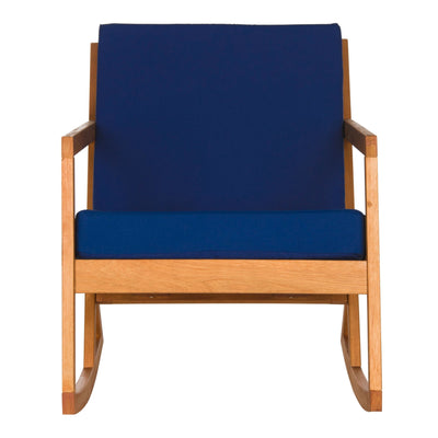 Chaise à bascule d'extérieur Makaila de SAFAVIEH avec coussin - 26 L x 31 P x 38 H