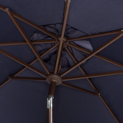 Parasol d'extérieur à manivelle SAFAVIEH Ronette Fringe de 9 pieds