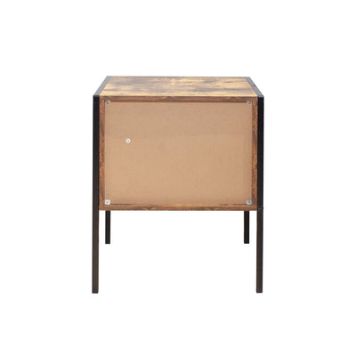 Table de chevet de style industriel (ensemble de 2)