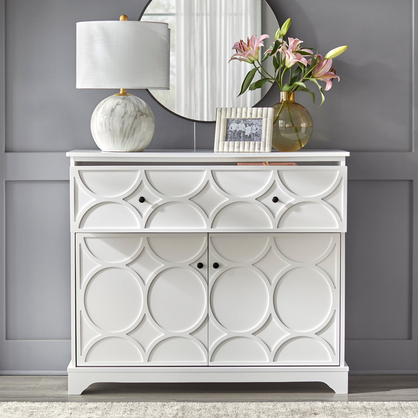 Armoire à façade circulaire Dawson Simple Living