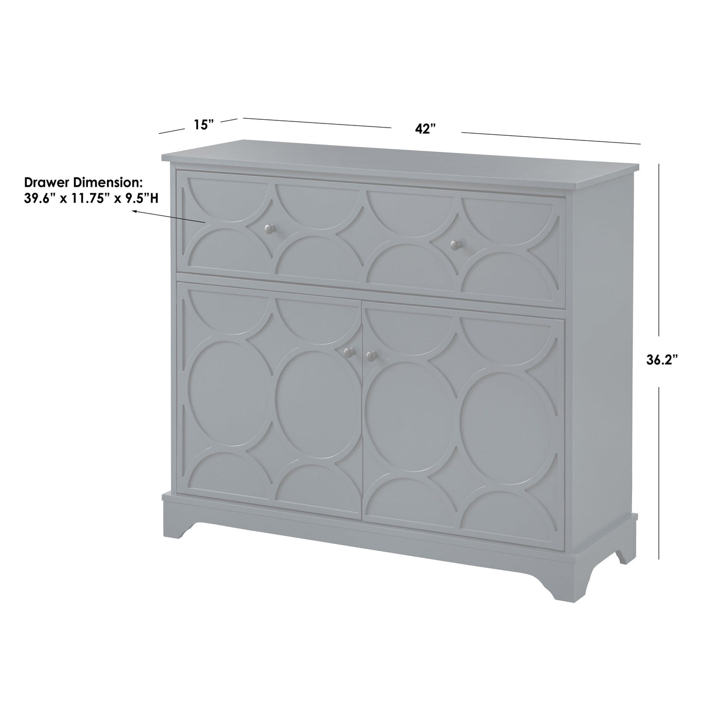 Armoire à façade circulaire Dawson Simple Living