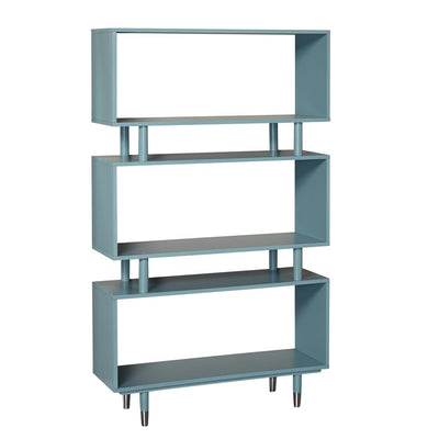 Bibliothèque à 3 niveaux Margo de Simple Living, style milieu de siècle moderne - 59,5 x 36 x 11,8 po