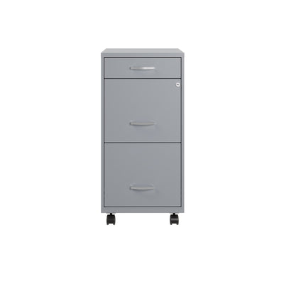 Classeur métallique Space Solutions 18 pouces à 3 tiroirs