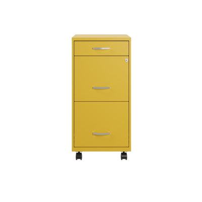 Classeur métallique Space Solutions 18 pouces à 3 tiroirs