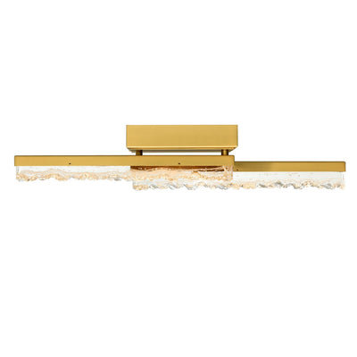 Applique de vanité à LED intégrée en laiton Stagger