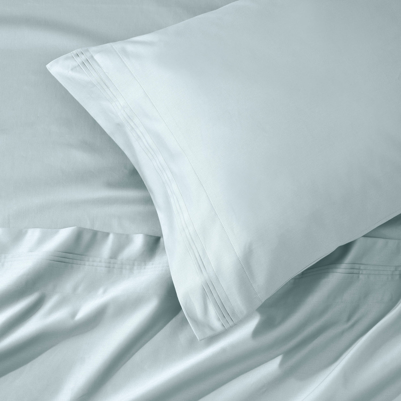 Parure de draps en coton égyptien de qualité supérieure 1000 fils au pouce carré, à poches profondes et à motif uni
