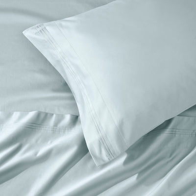 Parure de draps en coton égyptien de qualité supérieure 1000 fils au pouce carré, à poches profondes et à motif uni