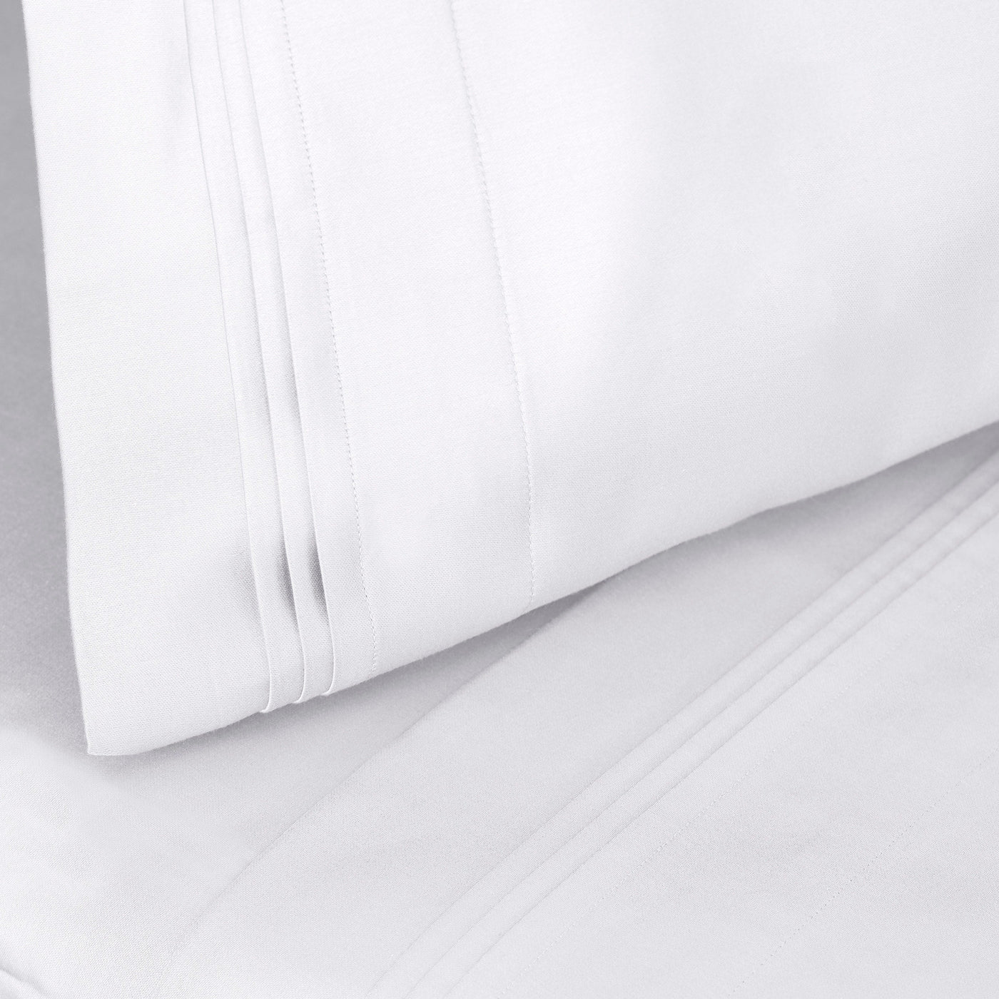 Parure de draps en coton égyptien de qualité supérieure 1000 fils au pouce carré, à poches profondes et à motif uni