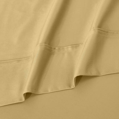 Parure de draps unie écologique en coton égyptien de qualité supérieure 1 200 fils