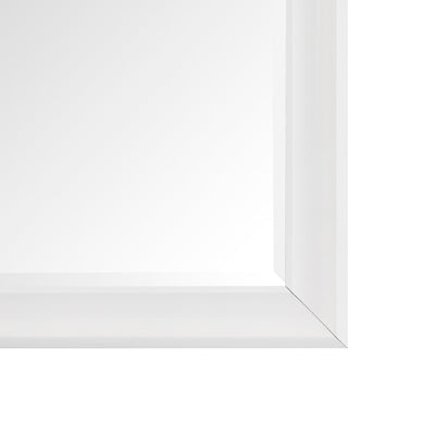 Grand miroir sur toute la surface, miroir surdimensionné, cadre en imitation bois lisse, miroir rectangulaire à suspendre au mur